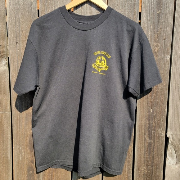 Hanes Other - Vintage Hanes Heavyweight Single Stitch Square Dance Club Oregon T-Shirt Black L